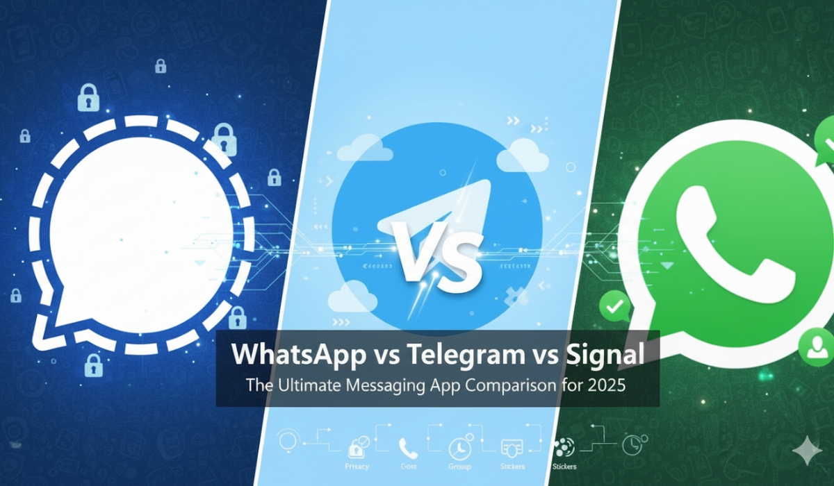 Read more about the article WhatsApp vs Telegram vs Signal: The Ultimate Messaging App Comparison for 2025